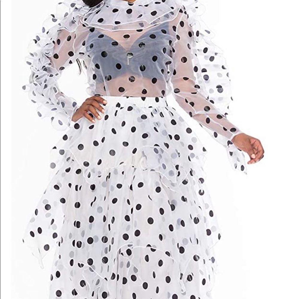 Black polka dot